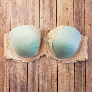 Victoria's Secret lace jeweled turquoise Bra lingerie Size 36D